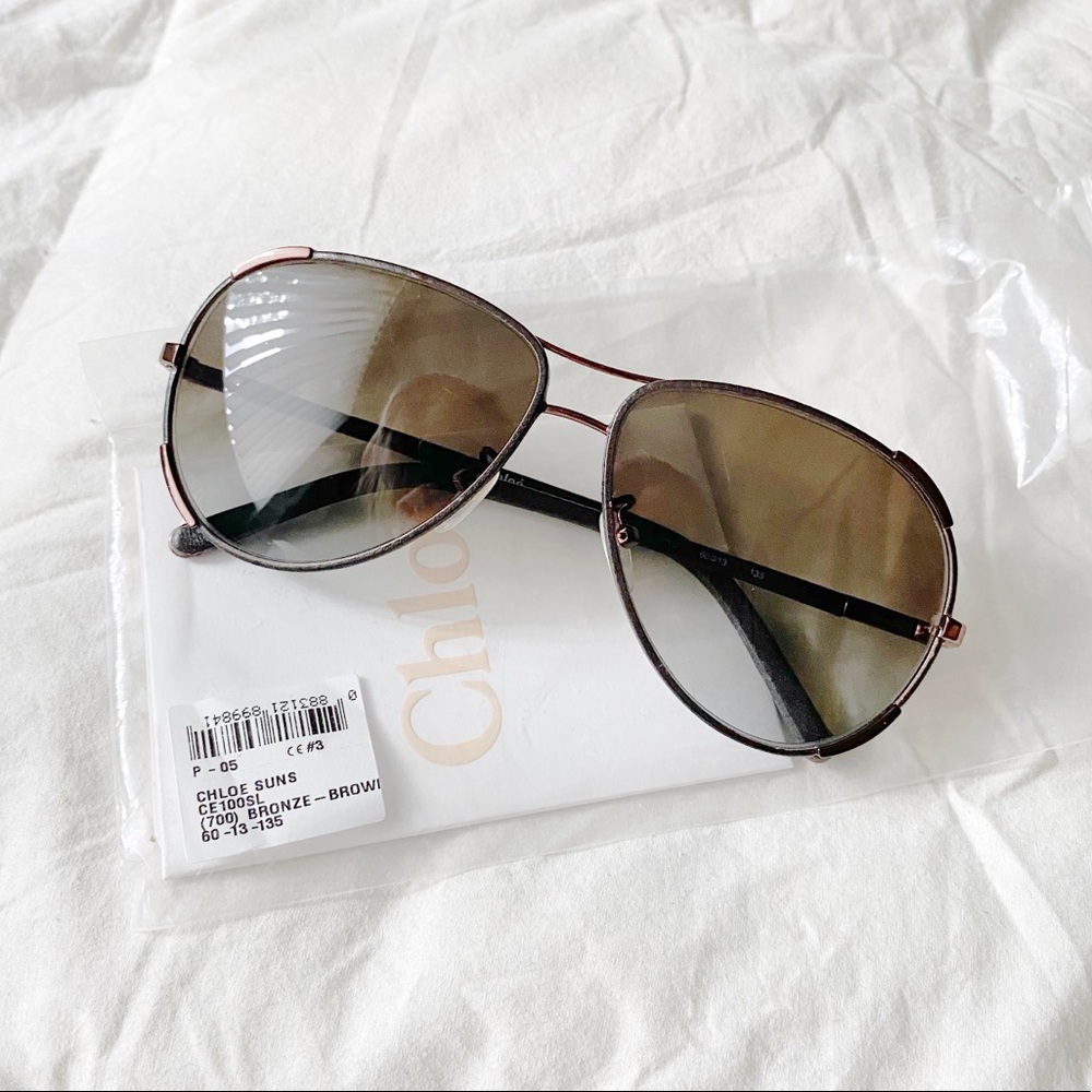 CHLOE Bronze Aviators